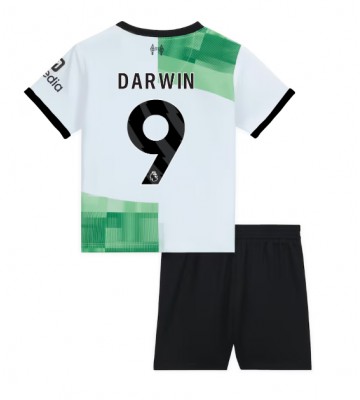 Maillot de foot Liverpool Darwin Nunez #9 Extérieur enfant 2023-24 Manches Courte (+ pantalon court)